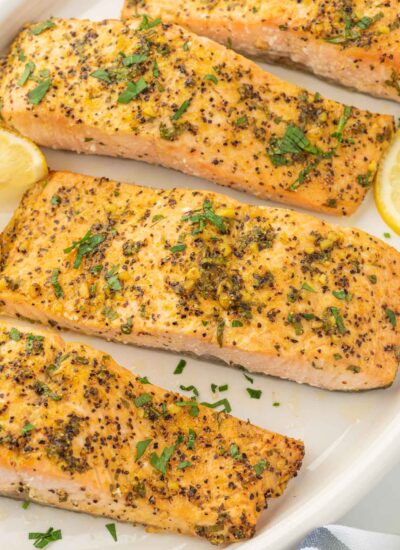 Healthy Baked Lemon Pepper Salmon – Cookin' with Mima