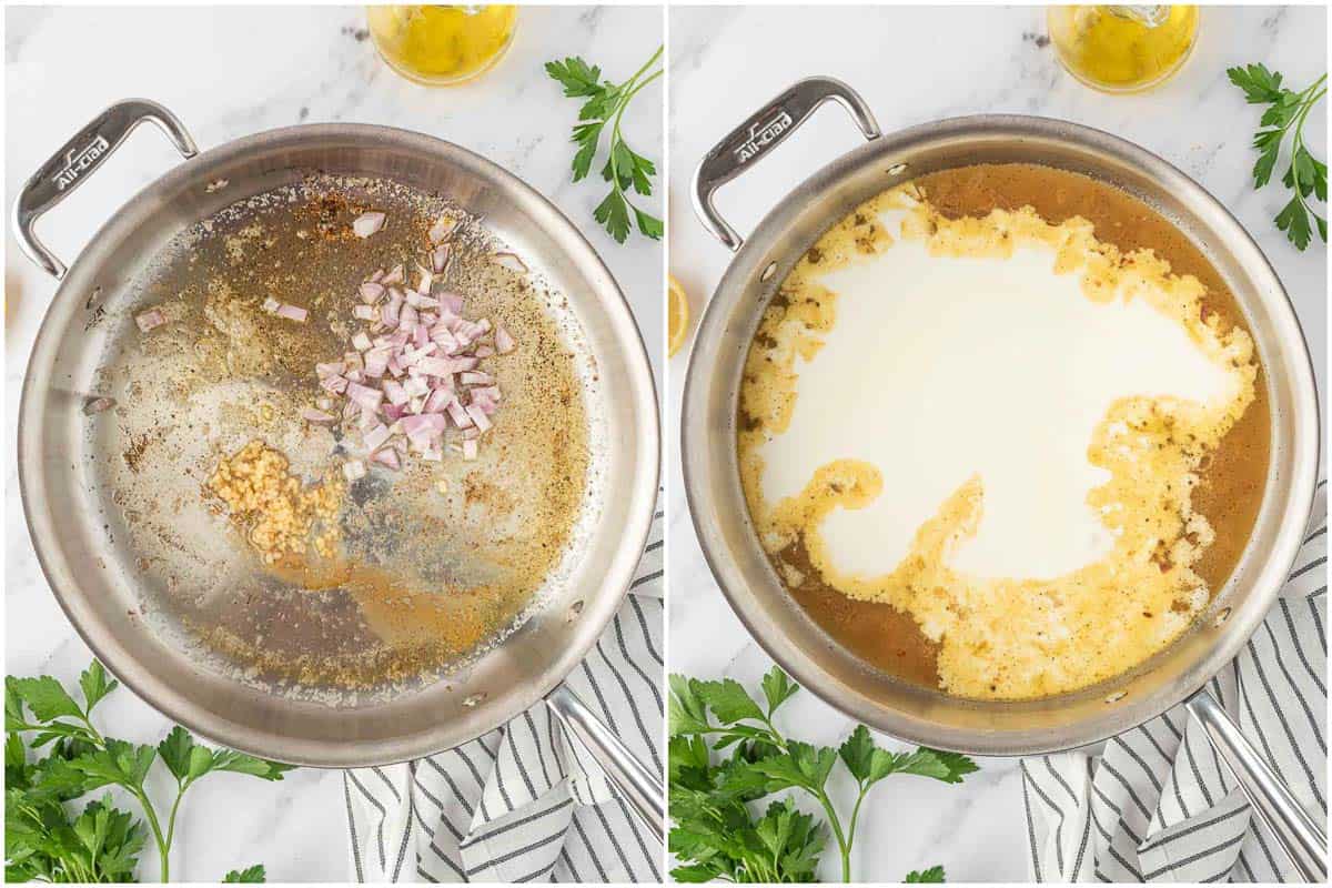 How to make creamy pan sauce.