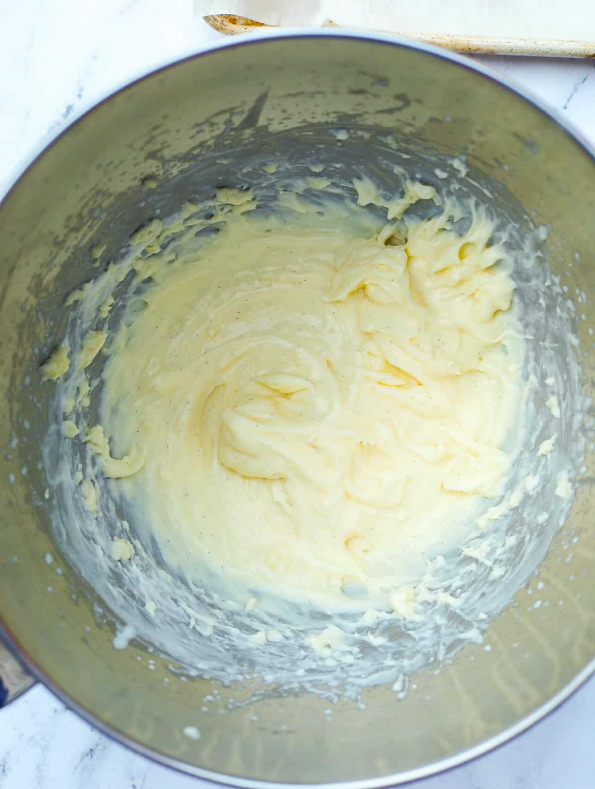 pastry cream filling whipped with whipped cream