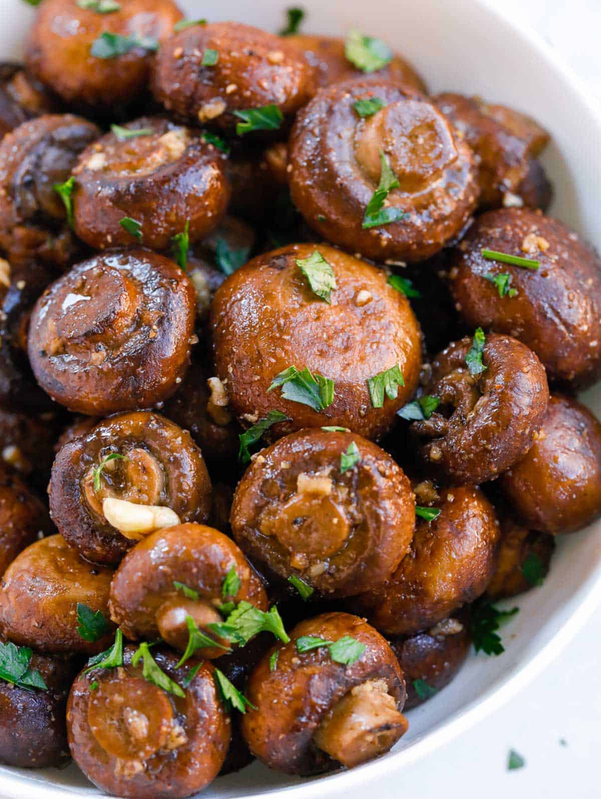 Easy Roasted Garlic Butter Mushrooms Cookin' with Mima