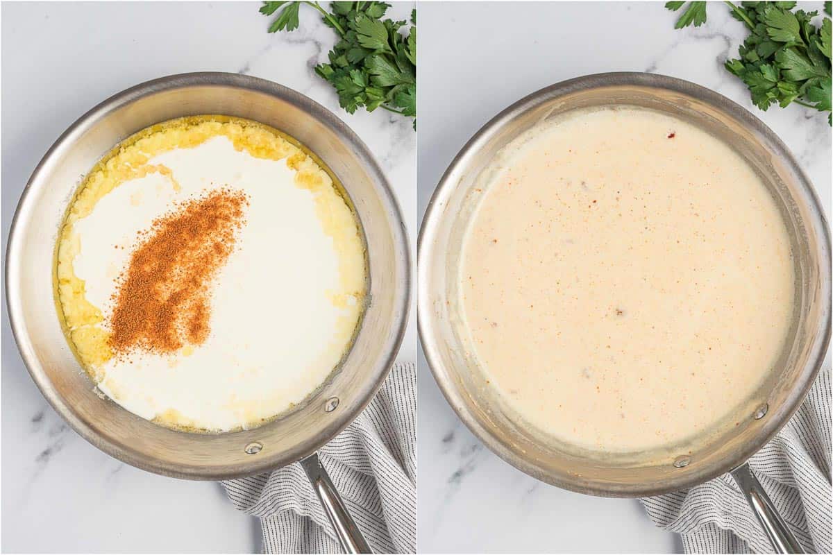 How to make alfredo sauce with cajun seasoning.