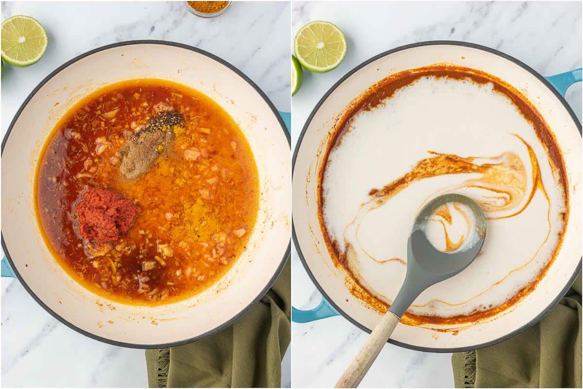 How to make the coconut sauce for shrimp.