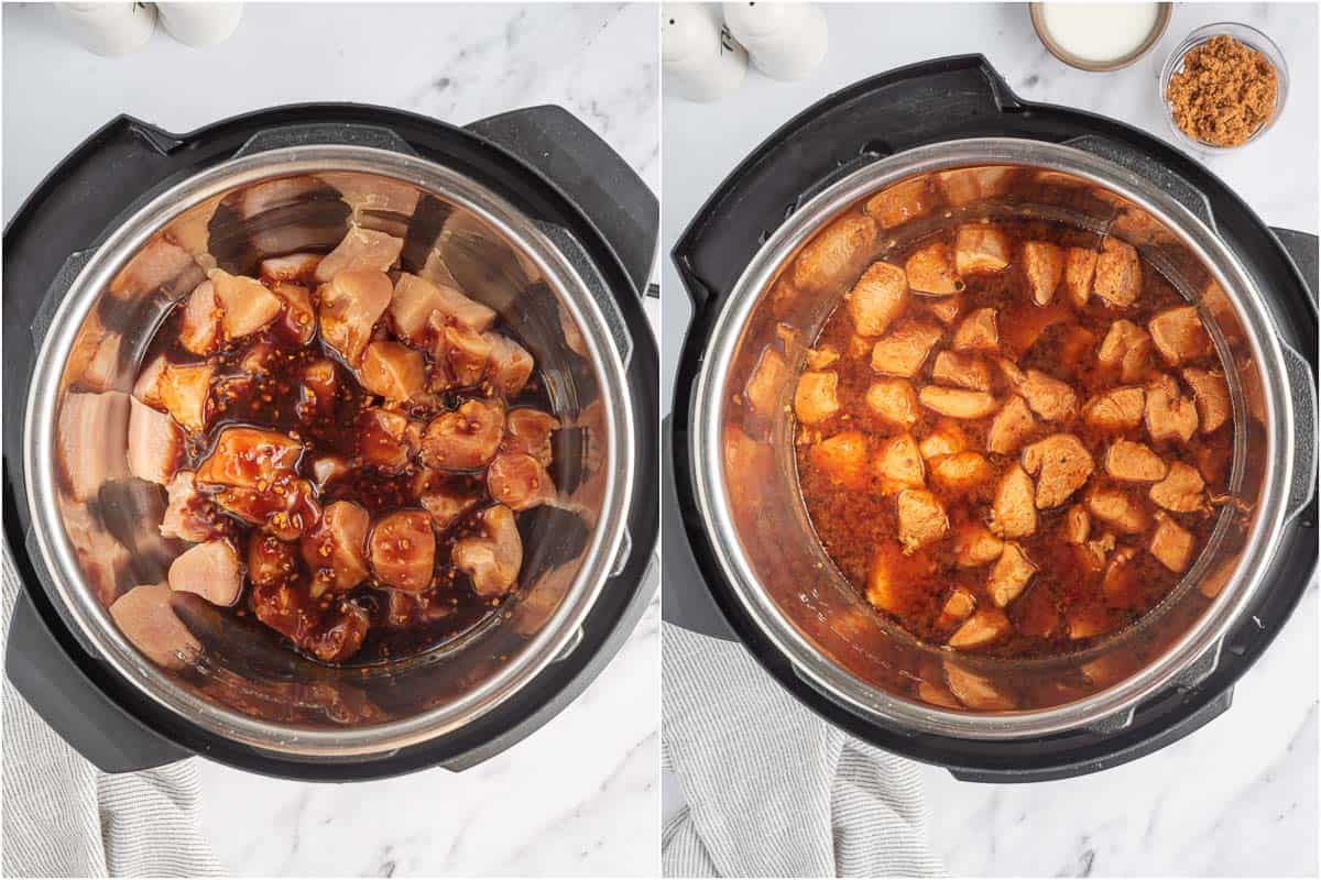How to cook sesame chicken in the Instant Pot.