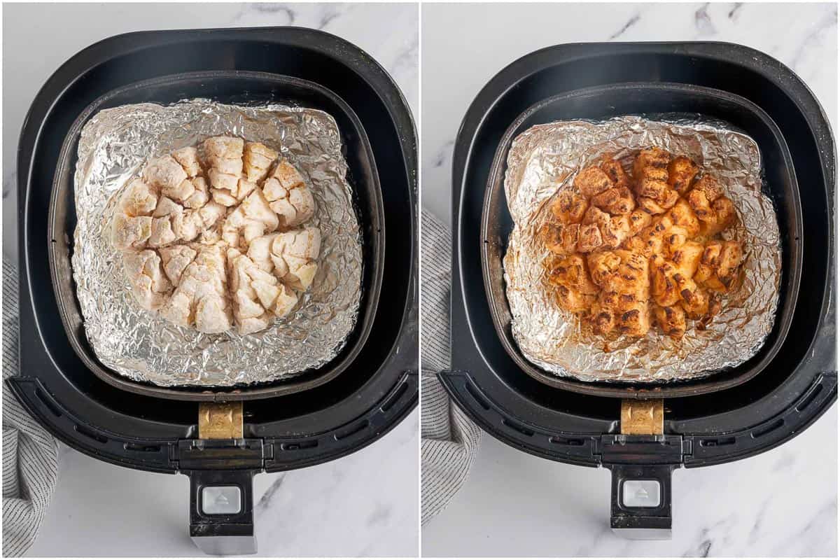 How to cook the bloomin onion in an air fryer.