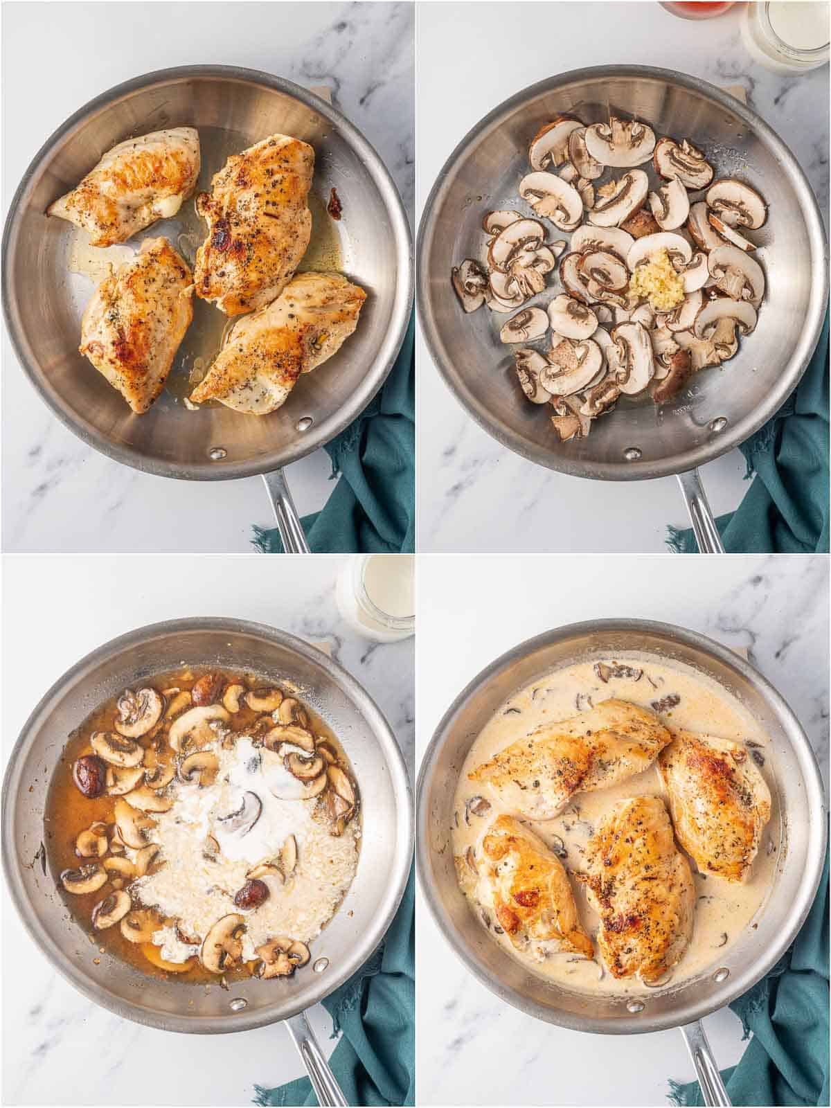 How to make marsala cream sauce in a skillet.