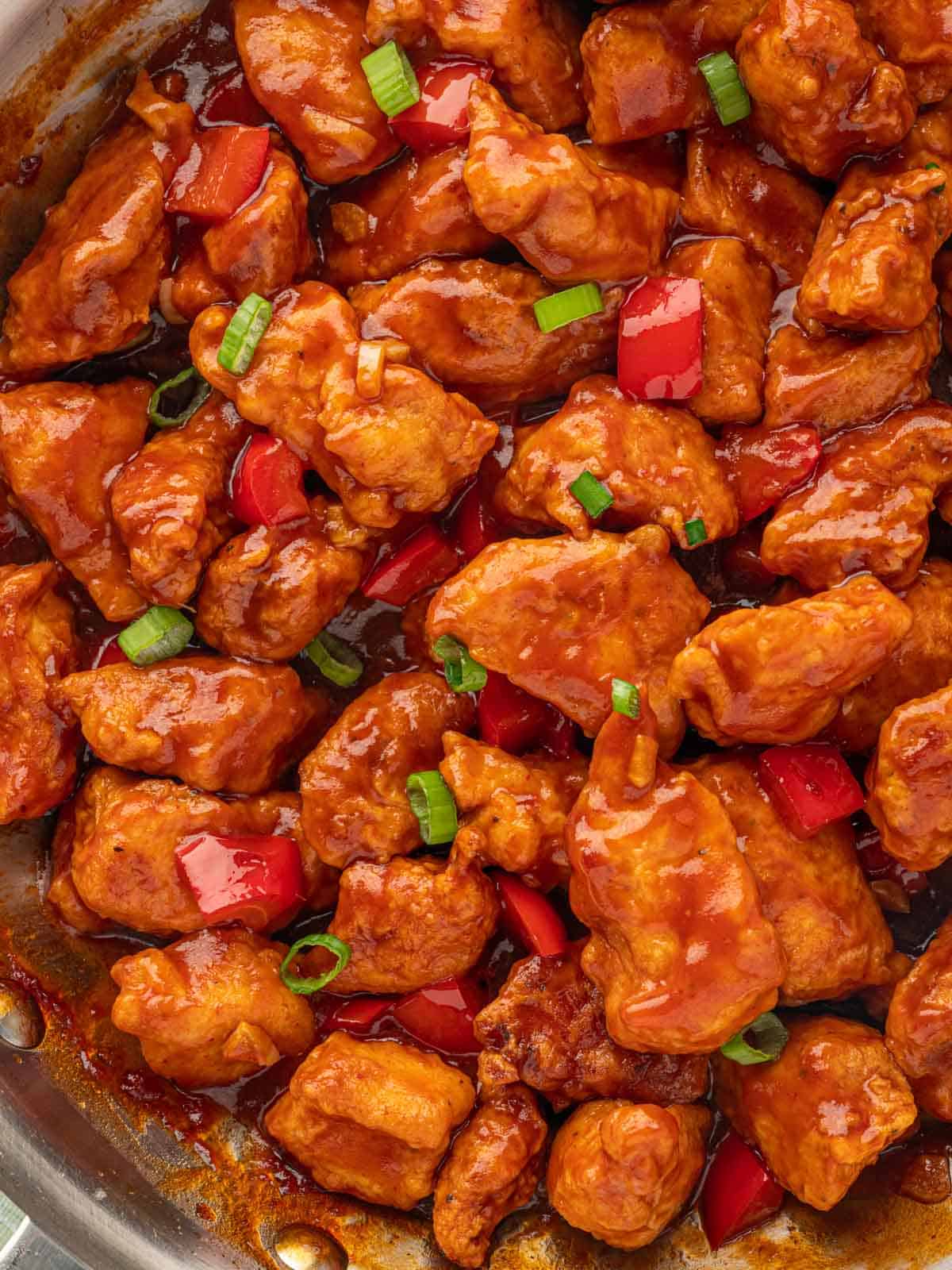 Close up of indian chicken recipe.