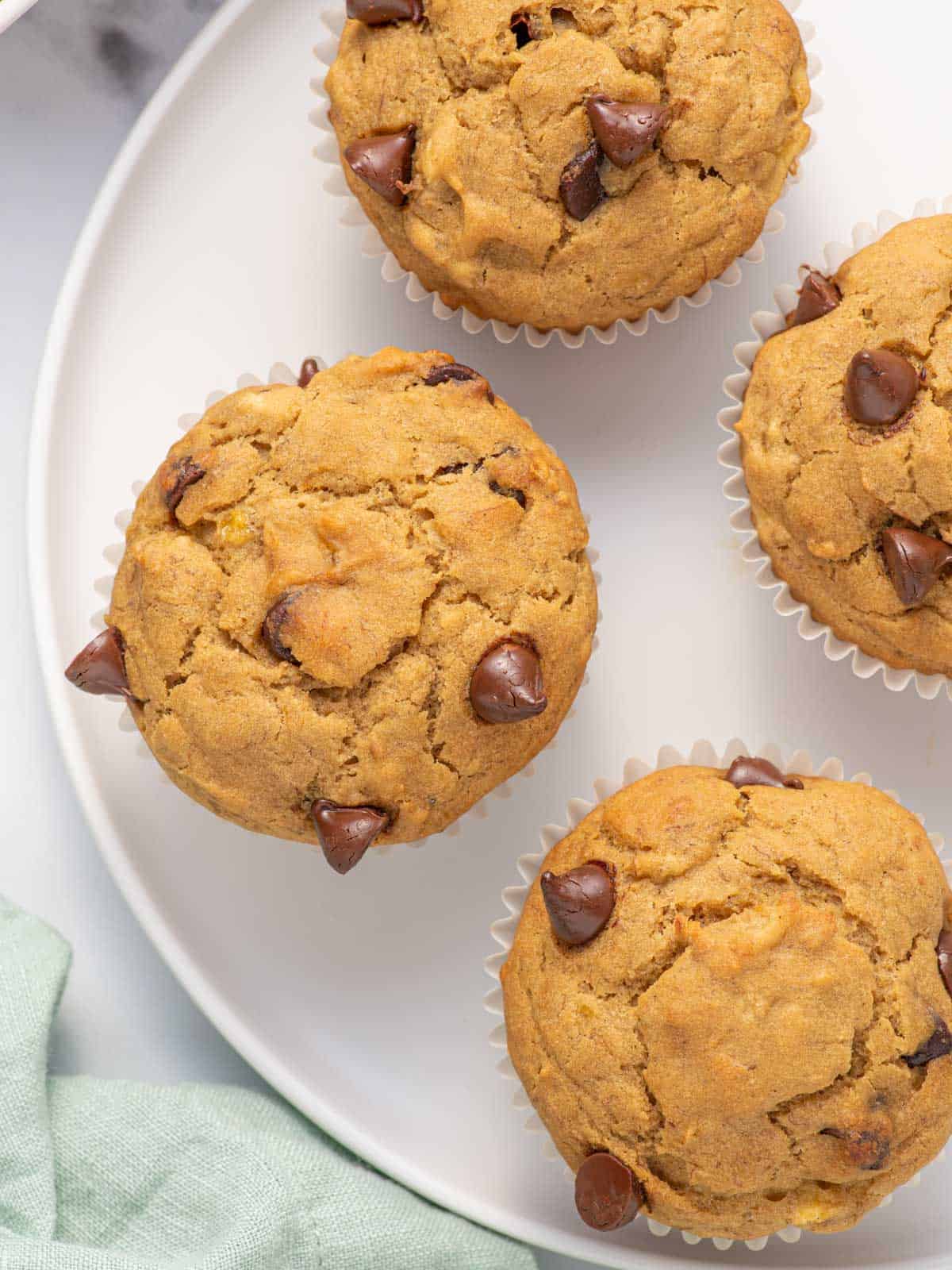 Gluten-free muffins on a plate.