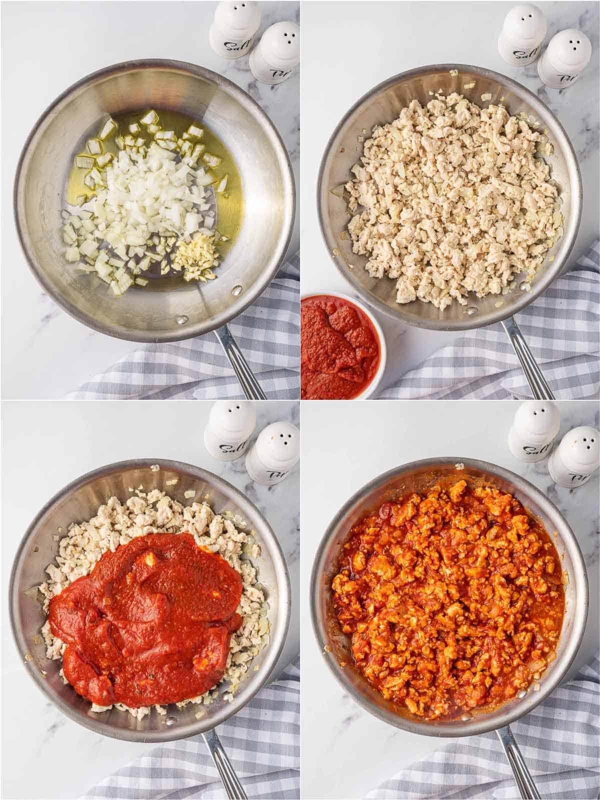 How to prepare meat sauce.