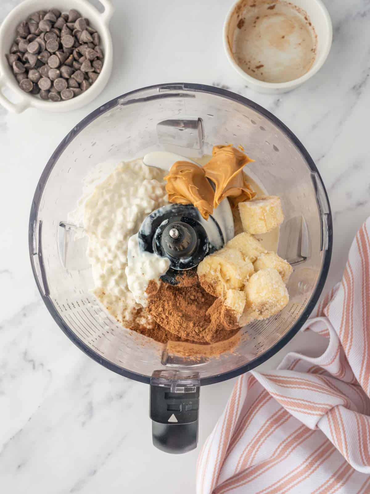 How to blend chocolate peanut butter ice cream.