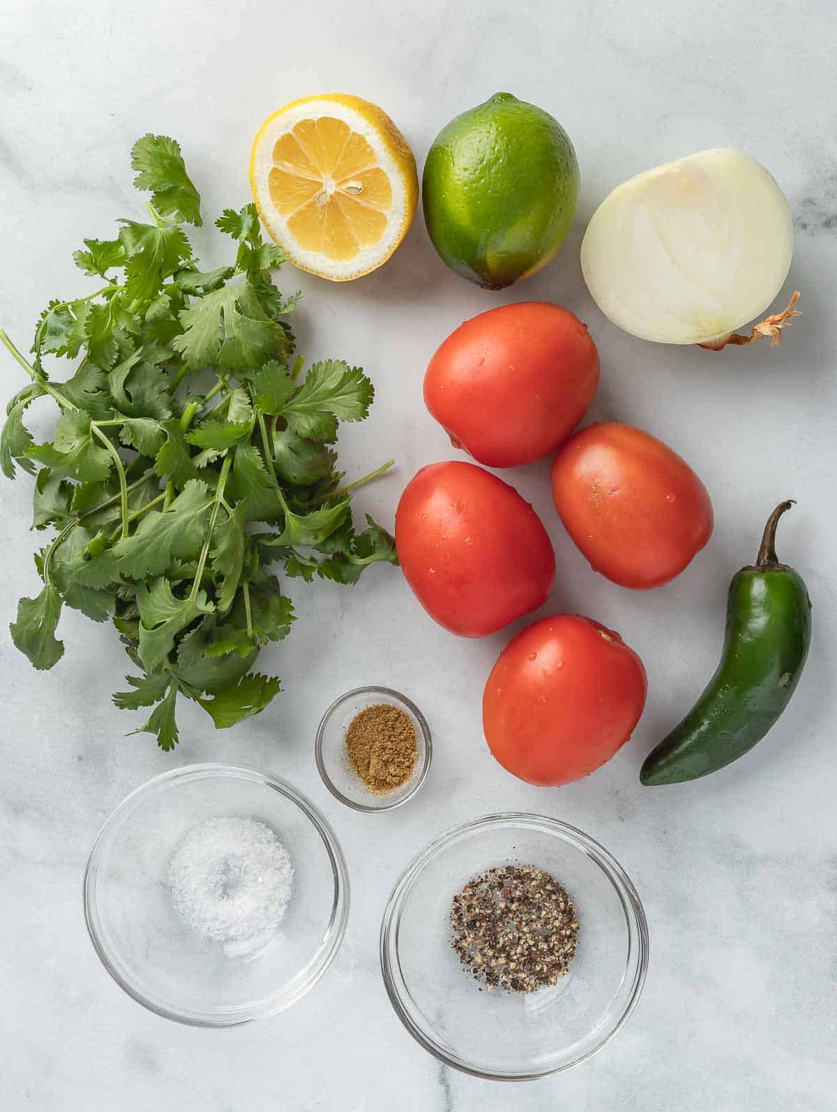 ingredients of pico de gallo.