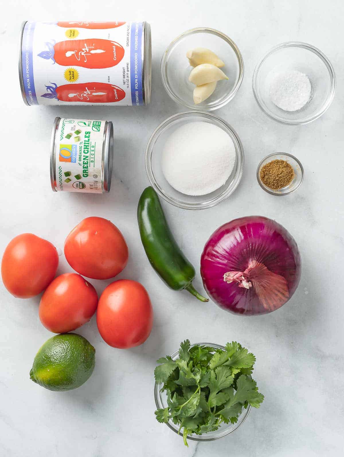 salsa ingredients.