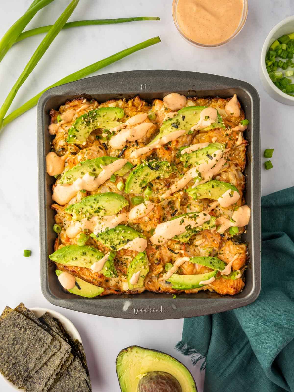 Salmon Sushi Bake – Cookin' with Mima