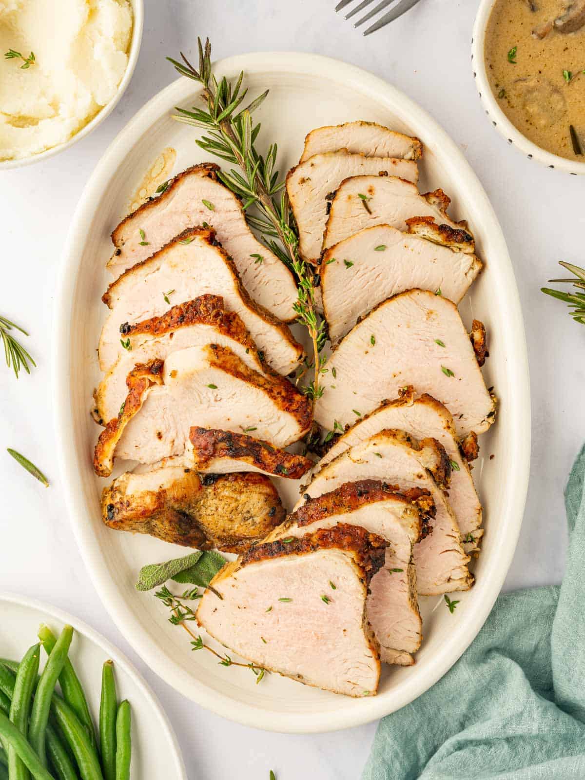 Air Fryer Boneless Turkey Breast (from Frozen) - Whole Lotta Yum