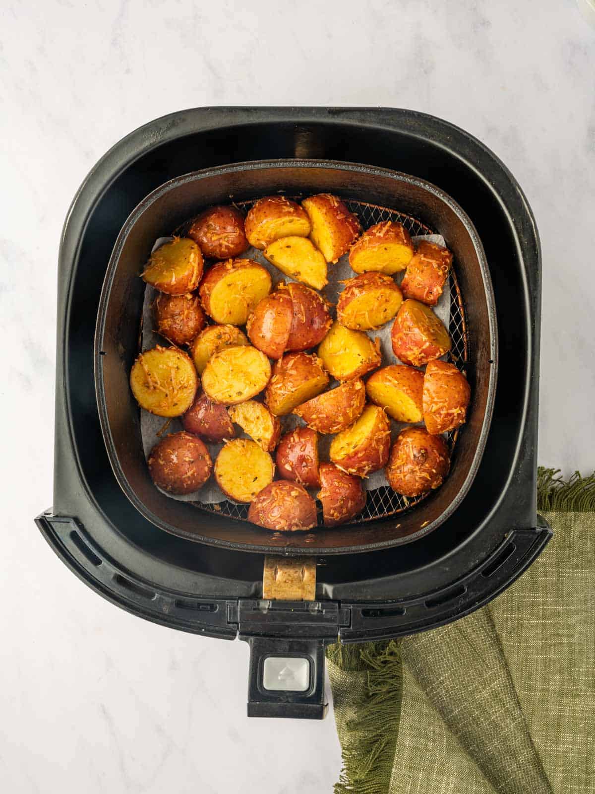 Potatoes in the air fryer.