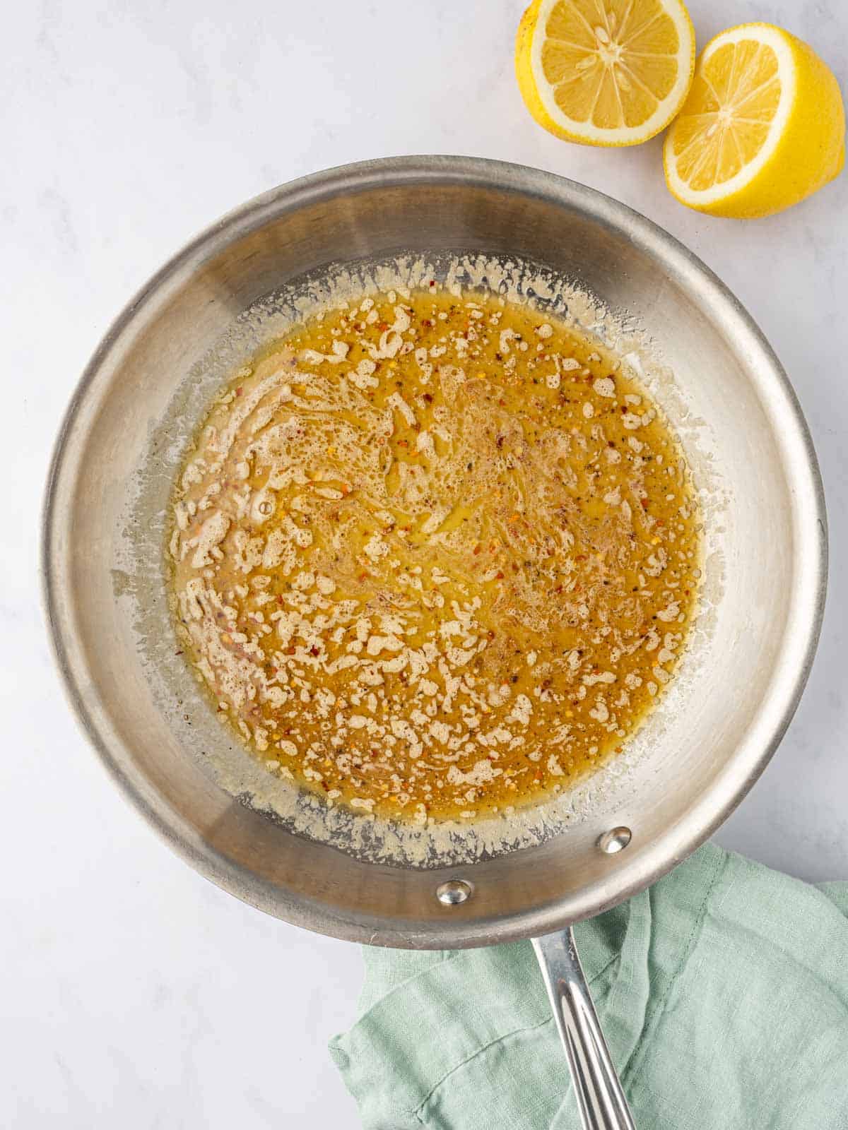Lemon pepper honey sauce.