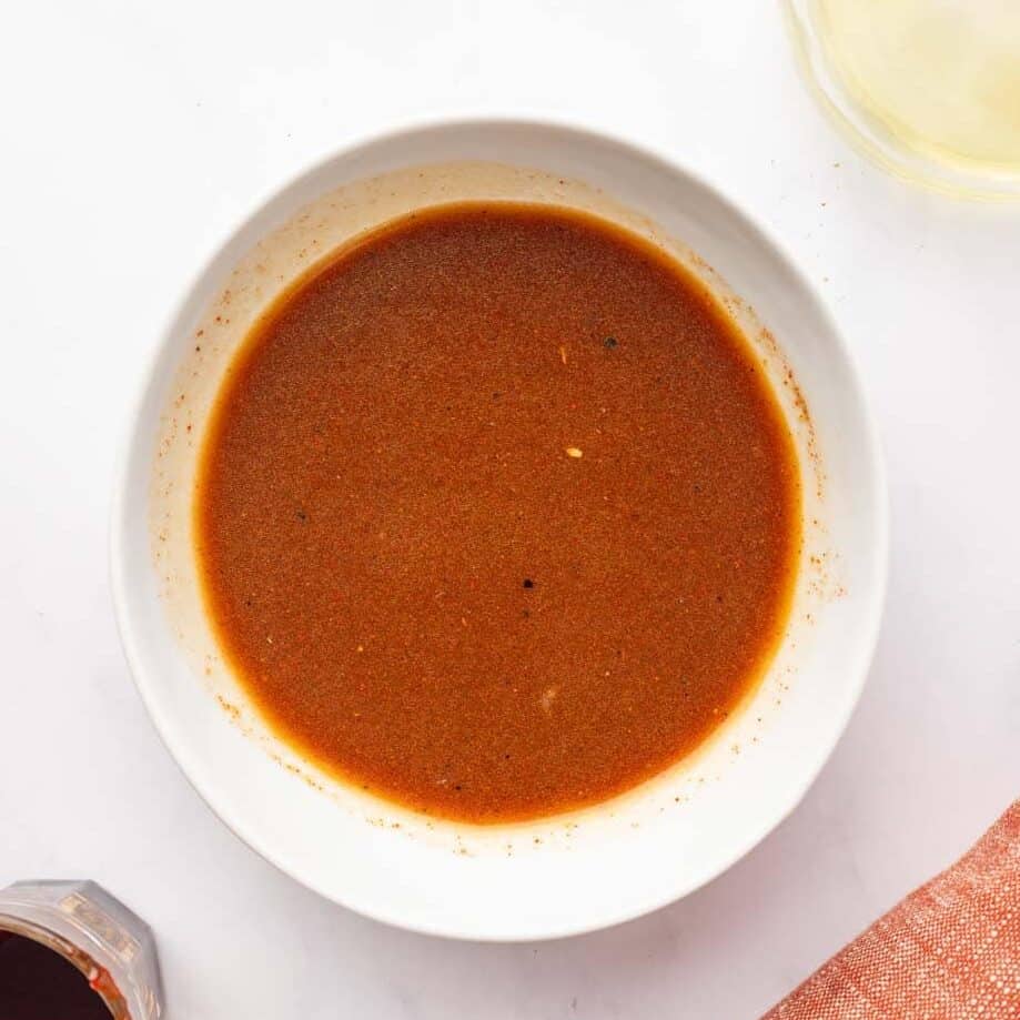 Kisir salad dressing.