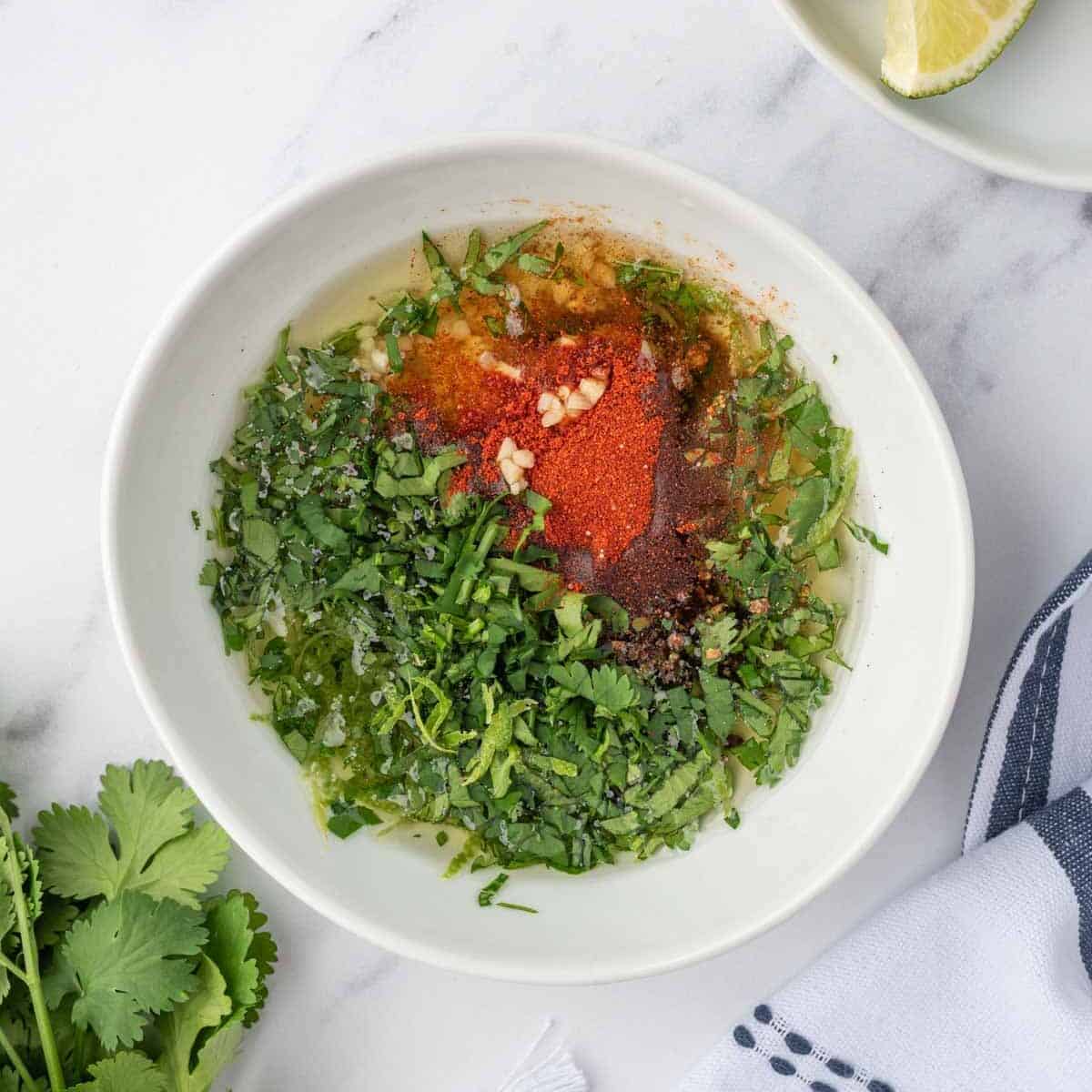 Marinade for cilantro lime butterfly drumsticks.