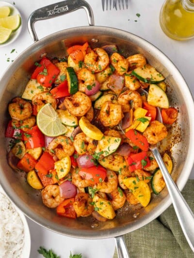 Easy Shrimp and Vegetables Skillet – Cookin' with Mima
