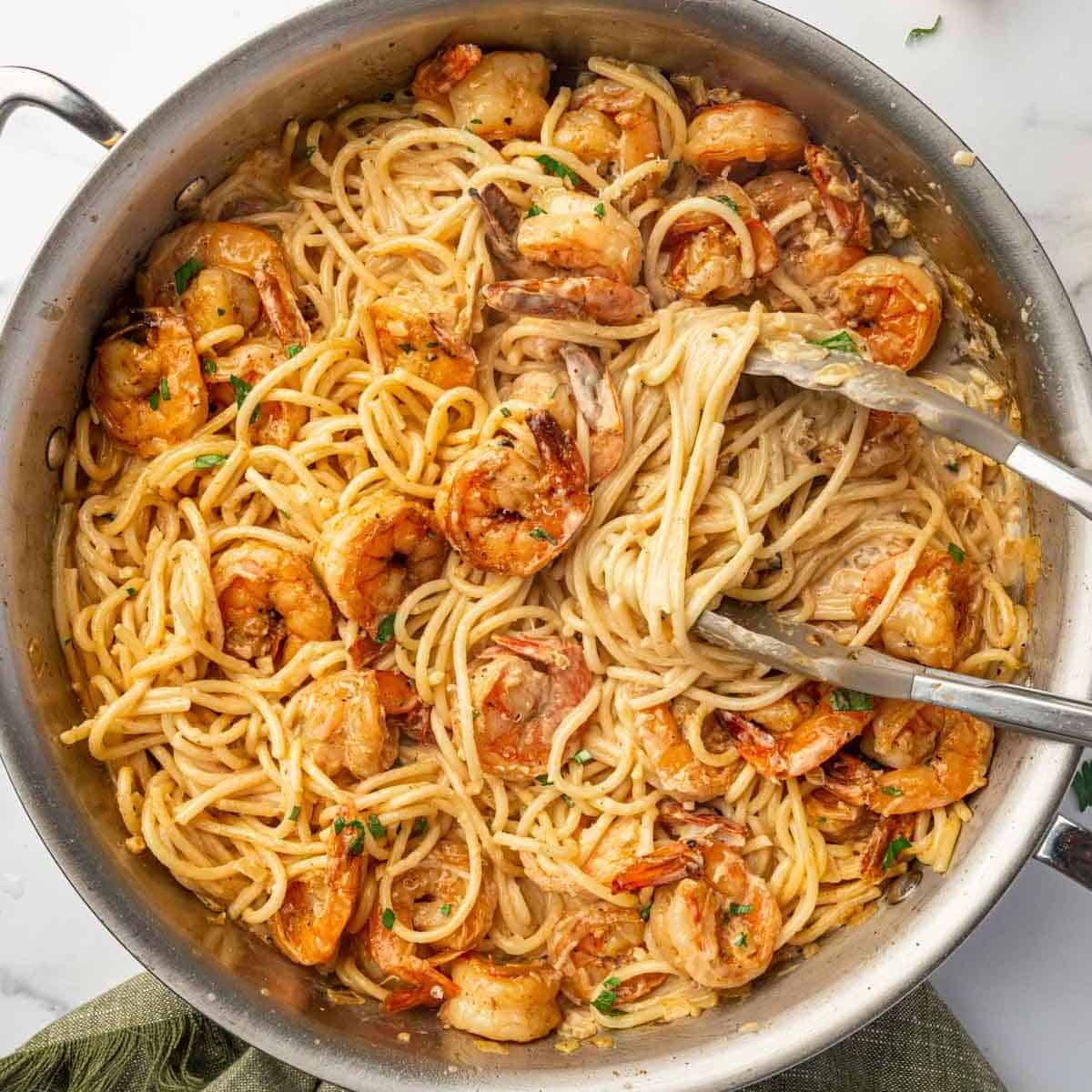 Cajun Shrimp Scampi with Pasta